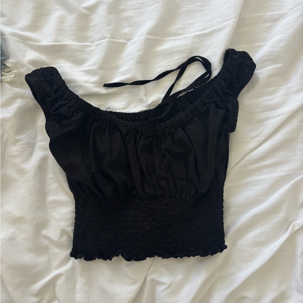 Brandy Melville Black Crop Top